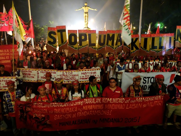 UP's Oblation opens its arms for the Lumad.